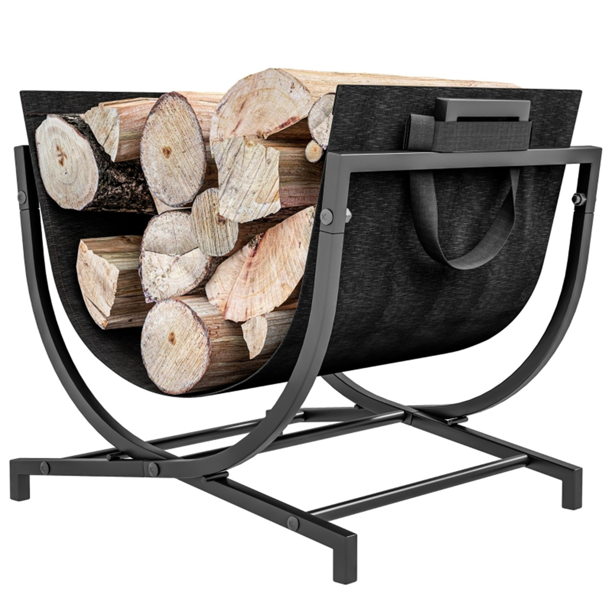 Outdoor Furniture Wood - Soporte para Leña de Exterior, Resistente,