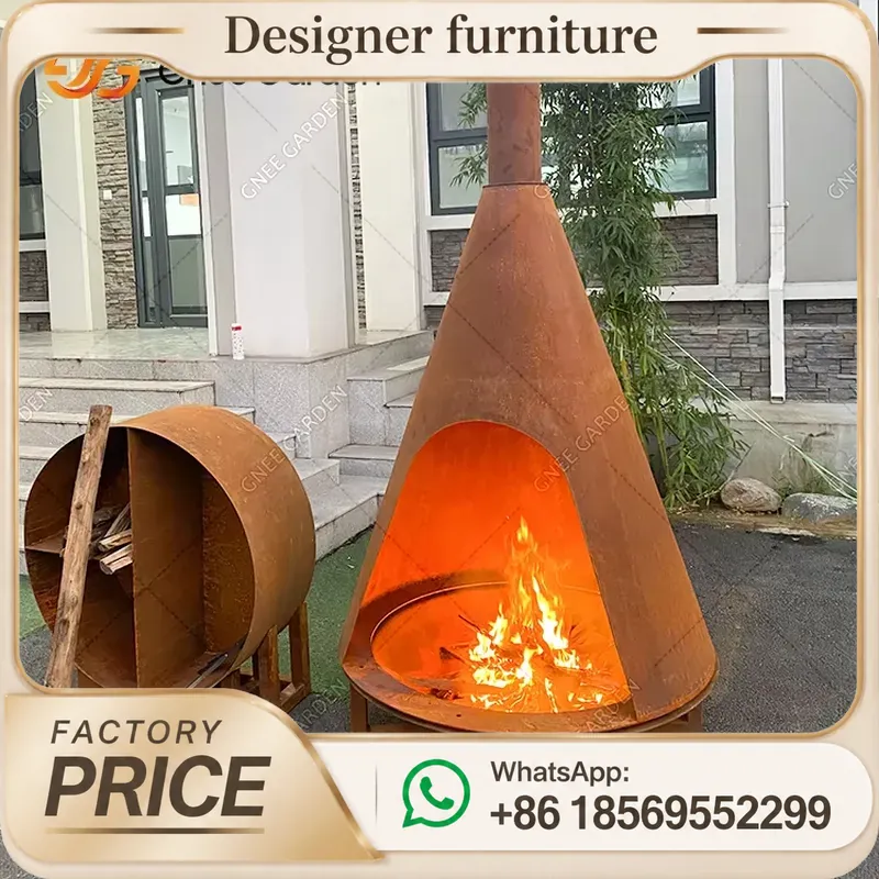 Estufa Portátil de Pellets de  - Outdoor Furniture Metal reseña y precio