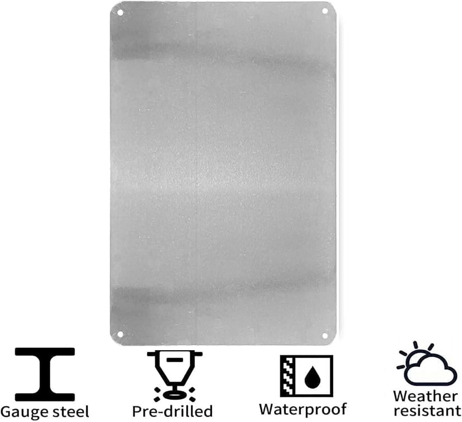 Letrero de pared de hierro Vin - Outdoor Furniture Metal reseña y precio